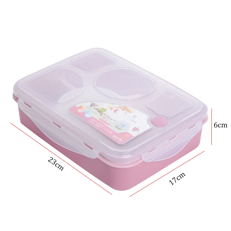 

TUUTH Cute Lunch Box Portable Microwavable Kid Adult Bento Boxs Leakproof Japanese Style Food Container