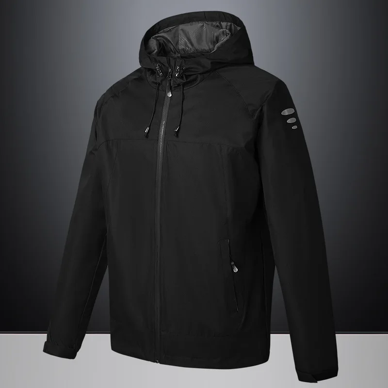 Ветровка Куртки пальто Мужская Повседневная модная водонепроницаемая куртка с
