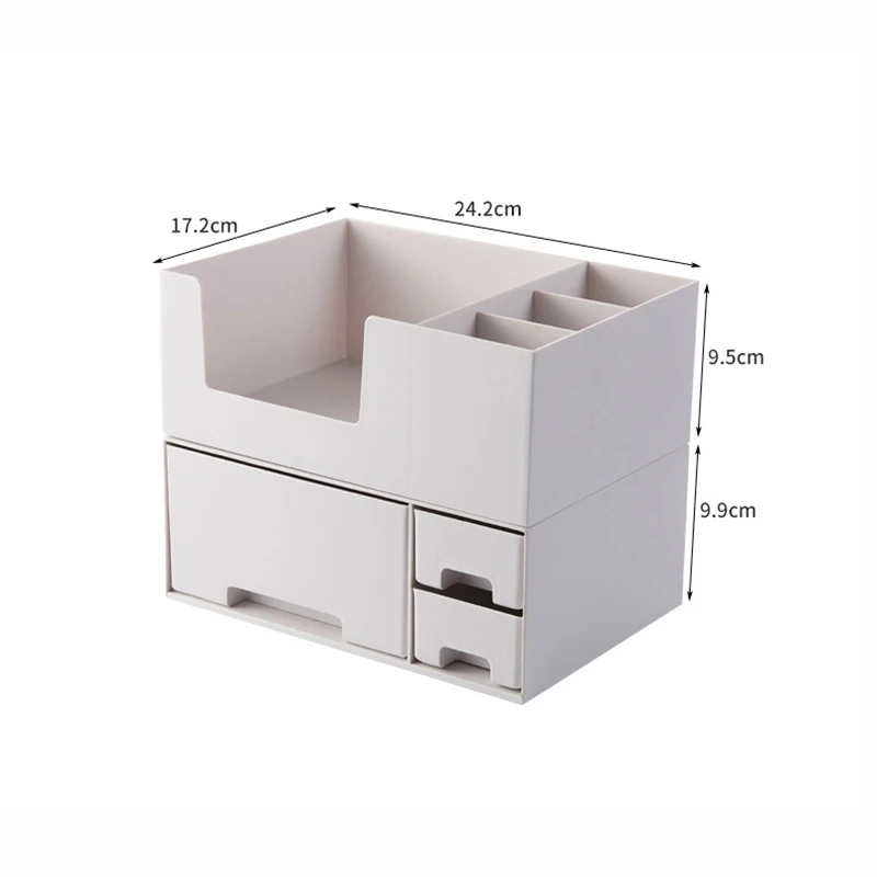 

Plastic Cosmetic Storage Box Desktop Storage Box Drawer Jewelry Makeup Lipstick Organizer Bathroom Organizer