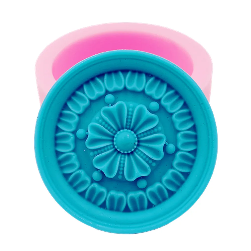 Круглая форма для мыла ручной работы популярная классическая из пищевого