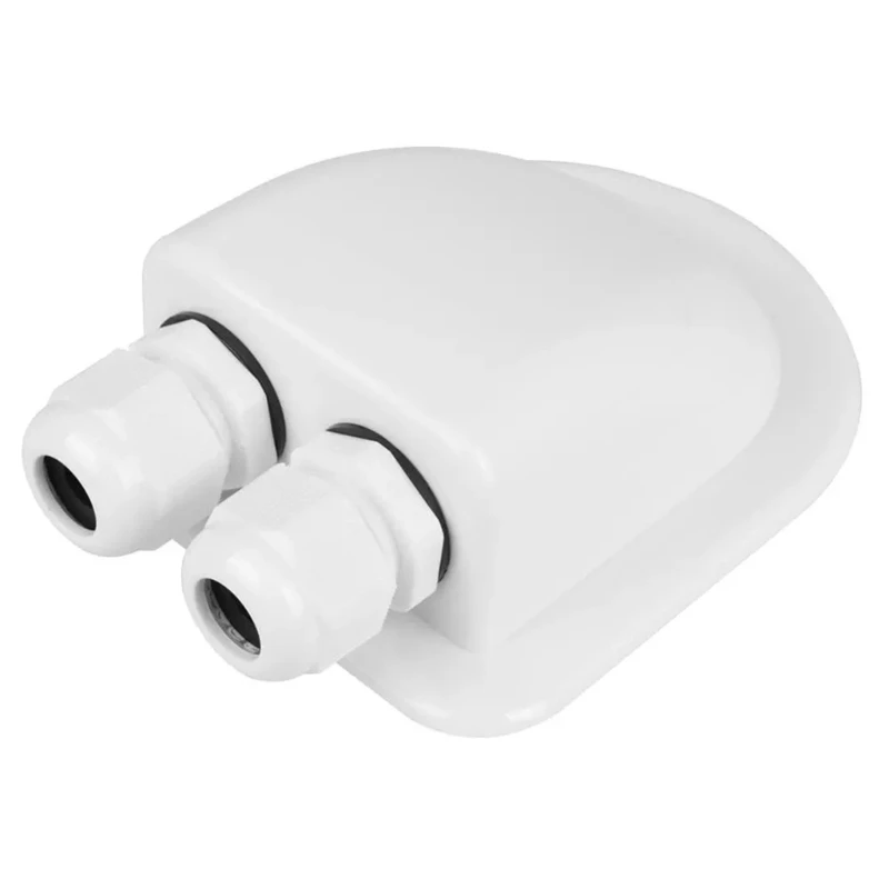 

Double Cable Entry Solar Gland Box Roof Gland Box Double Hole for Motorhome Yacht Durable Waterproof Car Accessories