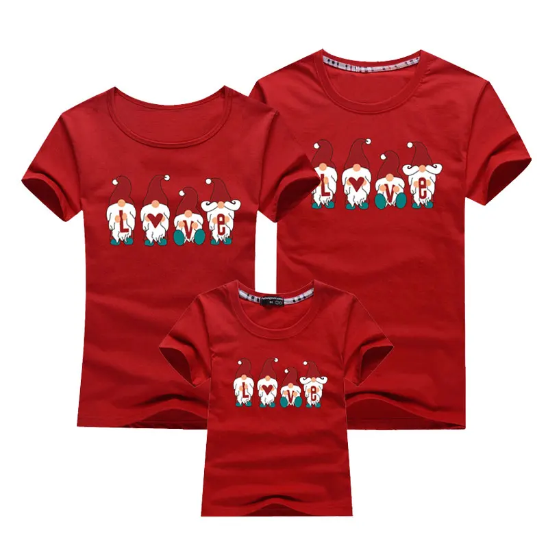 

Family Look Dad Mom and Me Father Mother Daughter Son Christmas New Year Cotton T-Shirt Outfits Family Matching Clothes