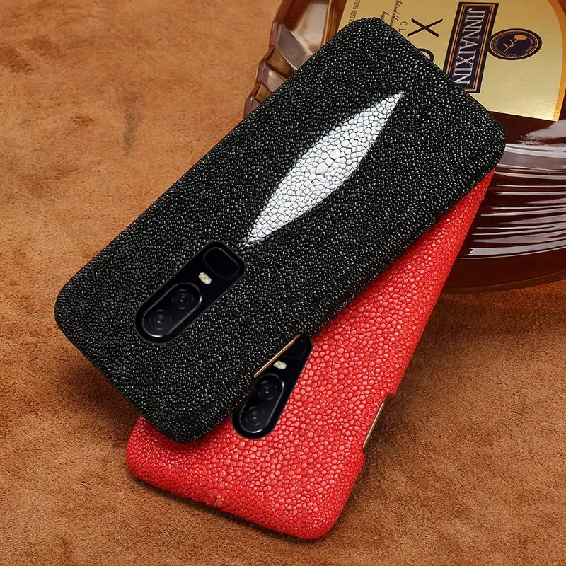 Натуральный кожаный чехол для телефона с жемчужной рыбкой Oneplus 6T 5T 6 7T 8 Pro 9 9R one plus 7