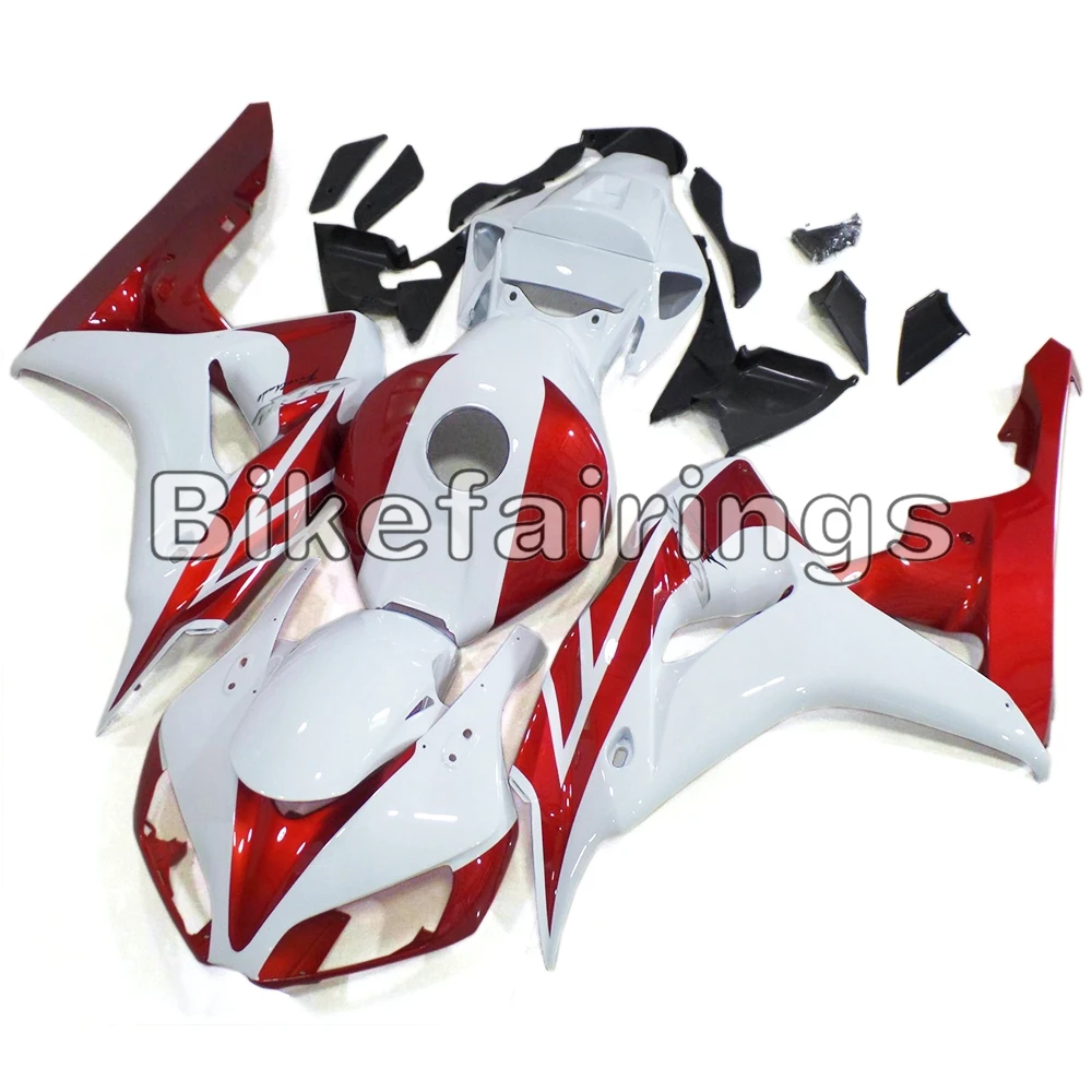 

White Deep Red Body Frames For Honda CBR1000RR 2006 2007 06 07 Motorbike Fairings Covers CBR1000 RR 06 07 Sportbike Cowling New