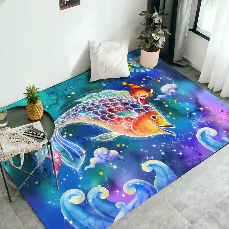 Lilo &amp Stitch детский мультяшный ковер для спальни прикроватный коврик гостиной