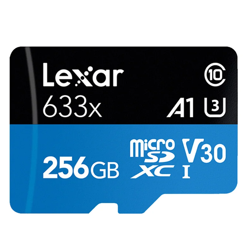 256GB Карта флэш-памяти Lexar micro sd 512gb 633x UHS-I, 1 ТБ, microsd, для дрона, Gopro, Dji, Спортивная камера, SDXC, карта хранения, 32 ГБ, 64 ГБ, 128 ГБ - Емкость: 256GB