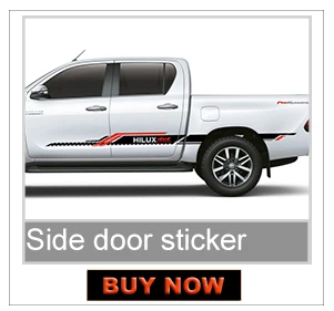2 шт. hilux racing side stripe Графический виниловый стикер для TOYOTA HILUX revo и vigo 2012