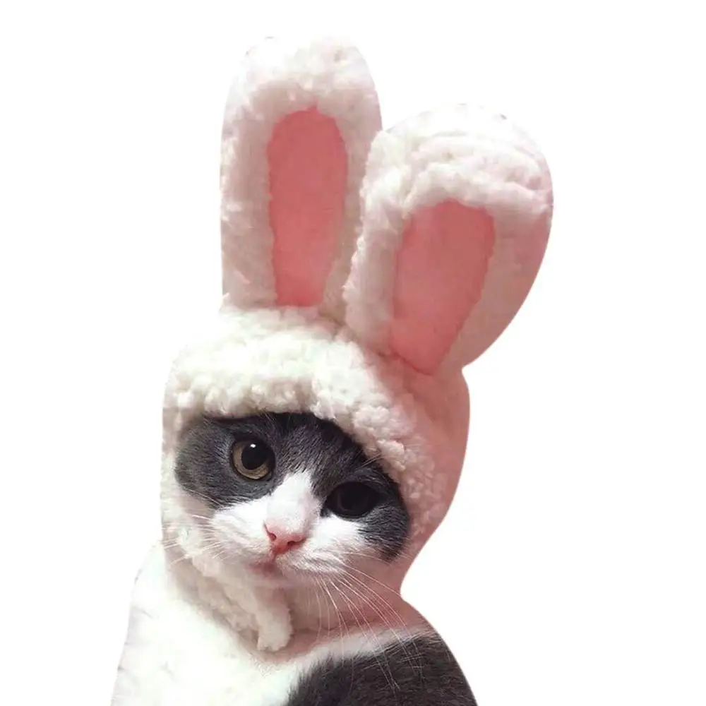 Costume Bunny Rabbit Hat with Ears for Cats &amp Small Dogs Party Accessory Headwear | Дом и сад