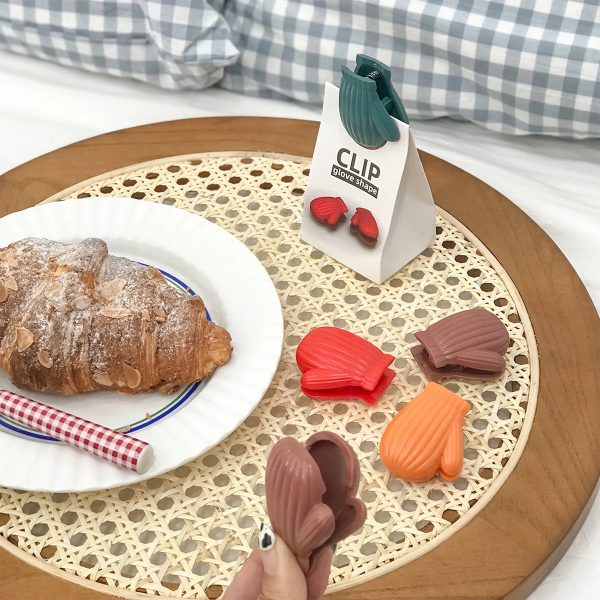 2 шт. многофункциональный мешок с клипами перчатки моделирование Еда закуски