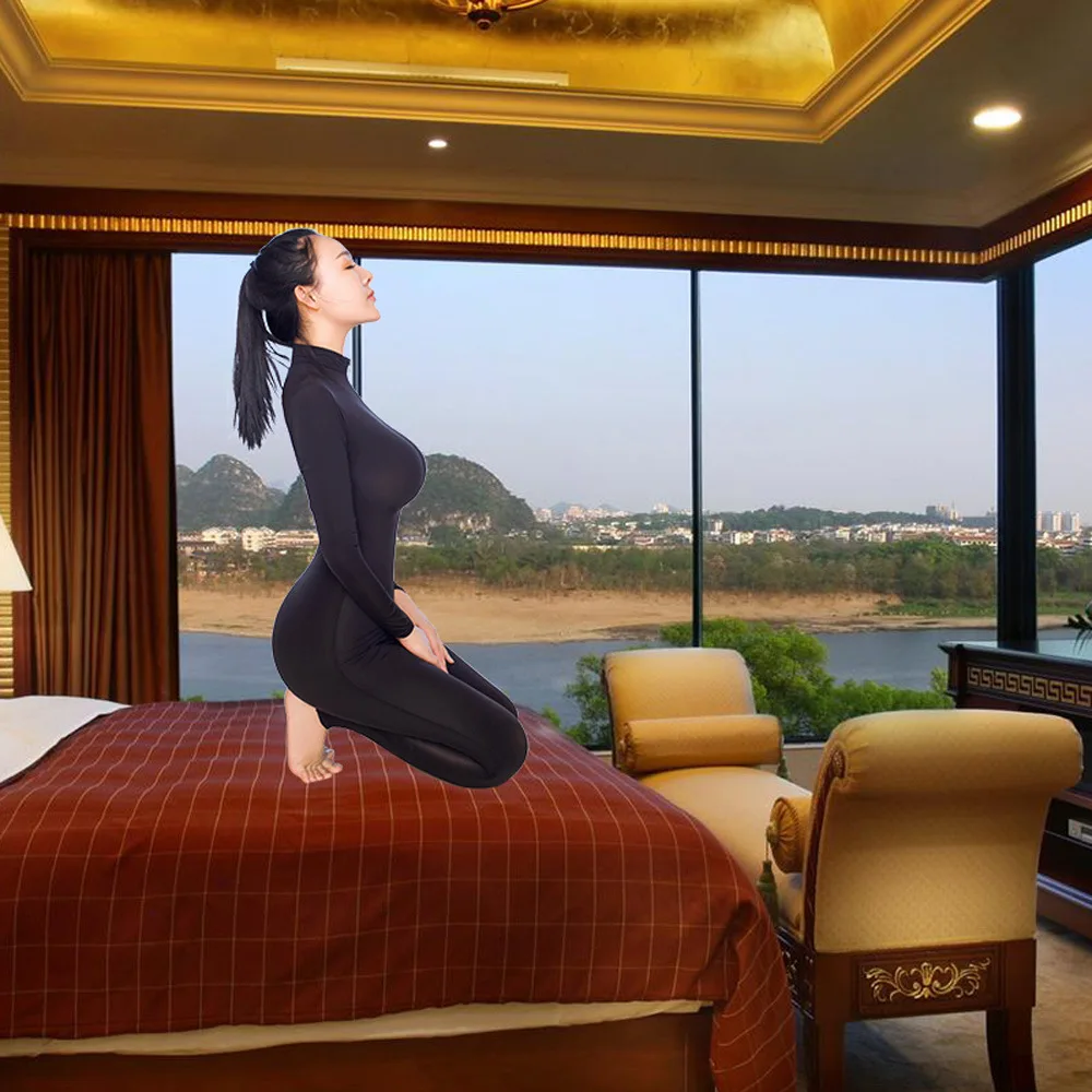 Ледяная шелковая эластичная нейлоновая Прозрачное нижнее белье Колготки