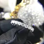 Пара вечность 4 мм лаборатории кольцо с бриллиантом 925 серебро Бижу обручальное кольцо кольца для мужчин и женщин изысканные вечерние ювелирные изделия