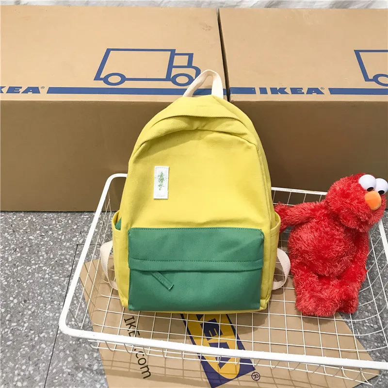 Мужской холщовый рюкзак Mochila разноцветная спортивная сумка на плечо дорожная b114