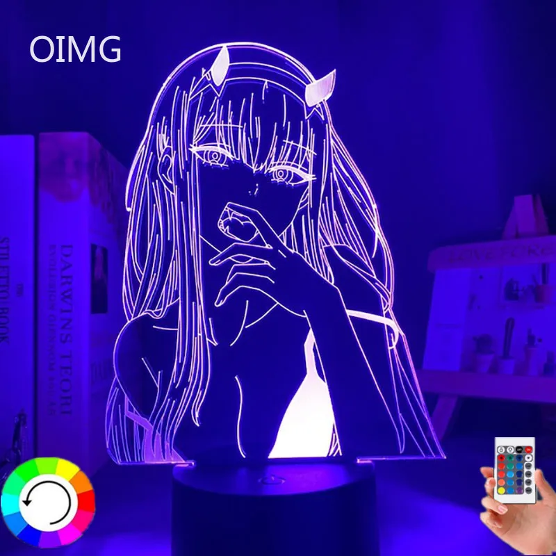 

3D ночник в стиле аниме Уважаемый франкс, светодиодный ночсветильник, 3d лампа для детской спальни, детский Рождественский светильник в подар...