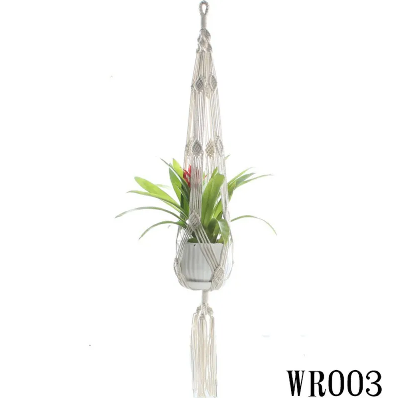 Спальня тканый завод искусство Вязание домашний декор сетчатый мешок цветочный