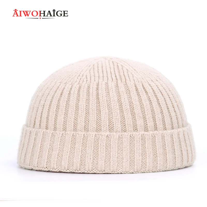 2019 унисекс зимний ребристый трикотажный с манжетами короткая Дыня однотонная