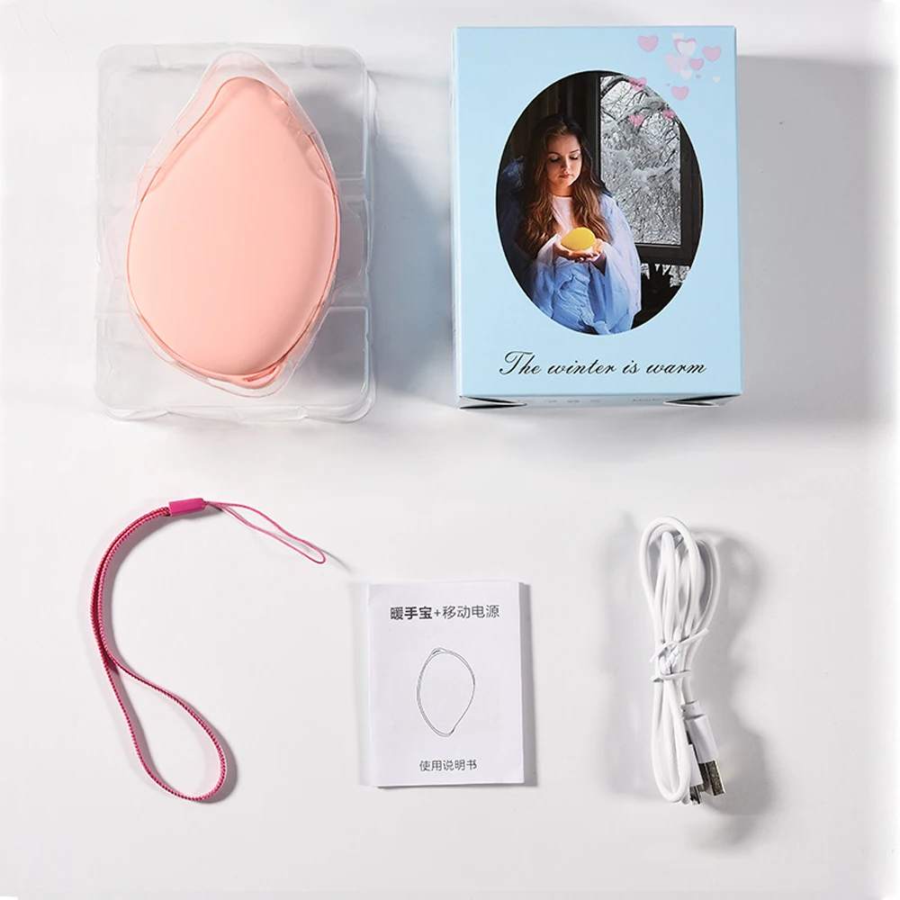 2 в 1 грелка для рук внешний аккумулятор 5200 мАч USB зарядка телефона портативная