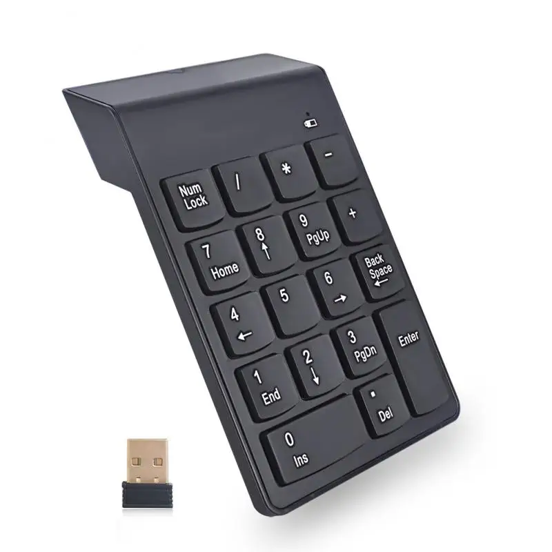 L& PC цифровая клавиатура 2,4G Беспроводная USB Панель с номером 18 клавиш для офиса, ноутбука, компьютера, ноутбука, настольного компьютера, новая портативная мини-клавиатура с номером
