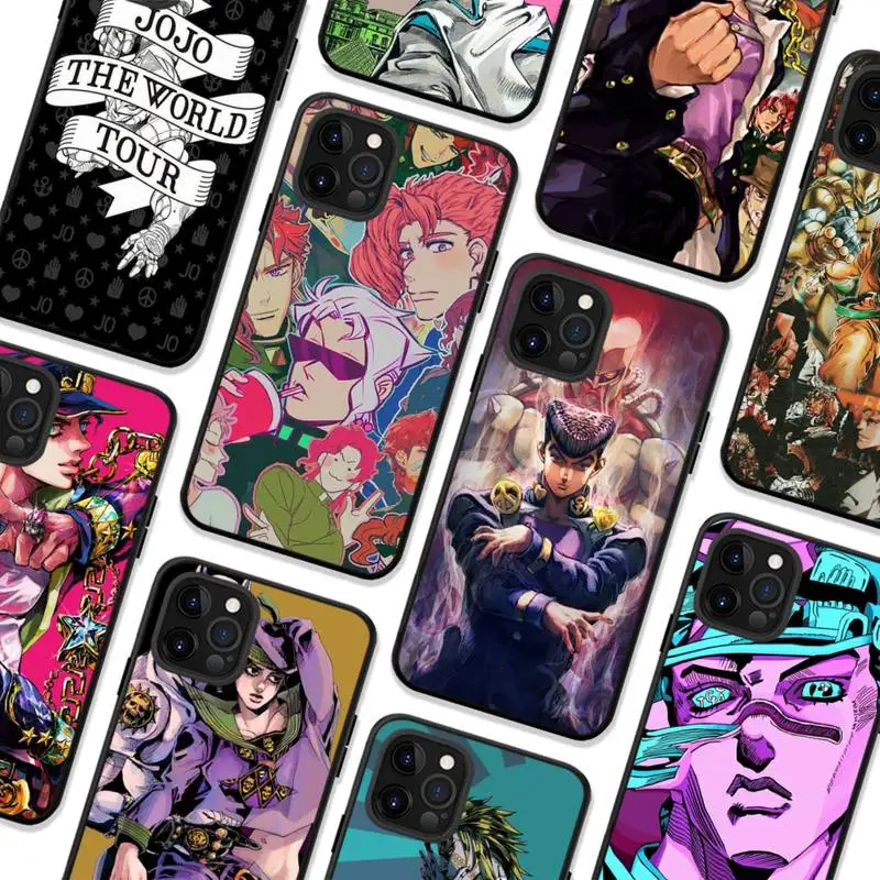 

JOJO’S BIZARRE ADVENTURE OVER HEAVEN JoJo Anime Phone Case For iPhone 11 8 7 6 6S Plus X XS MAX 5 5S SE 2020 XR 11 pro DIY Funda