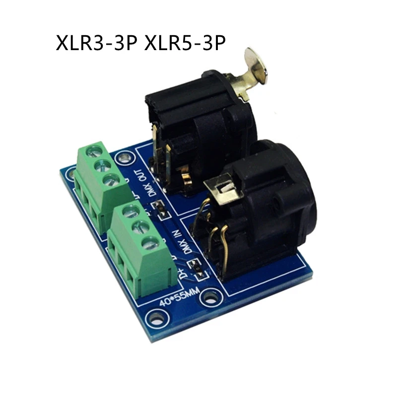 DMX512 Relays Connector forLED Decoder Controller XLR3-3P/ XLR5-3P