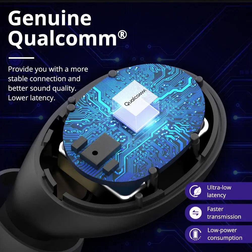 Tronsmart Onyx Free Беспроводные наушники True УФ Bluetooth QualcommChip с aptX IPX7
