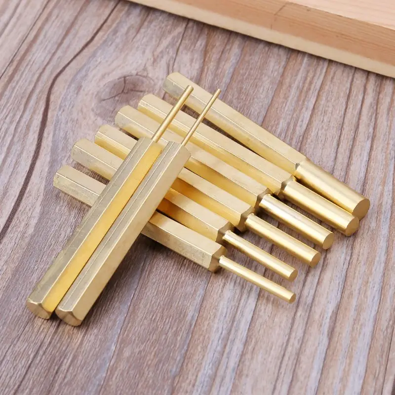 18 шт./компл. прочный корпус из латуни Сталь сверла Центр направляющий штифт удар