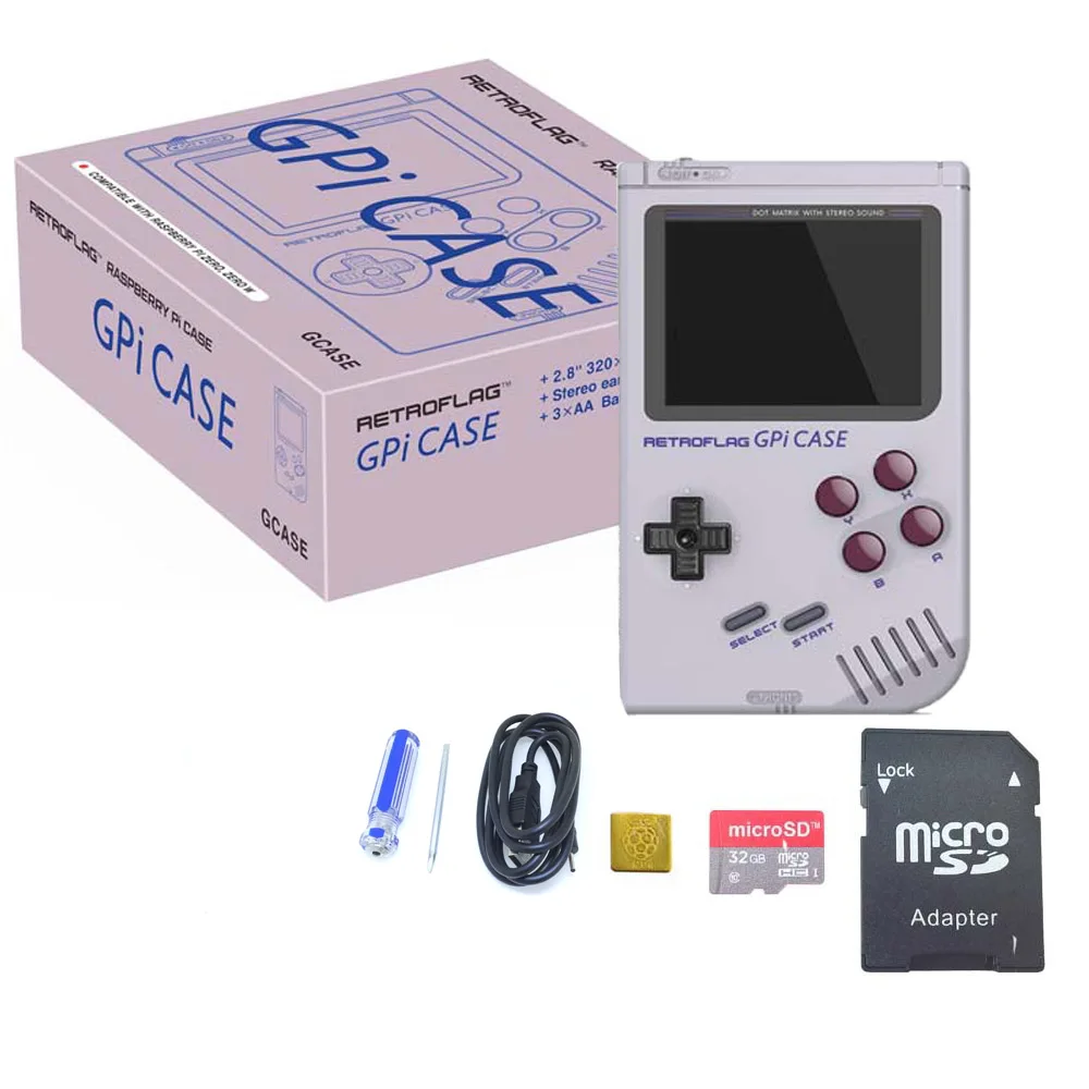 Bundle 2 Retroflag GPi чехол Комплект для Raspberry Pi Zero/Zero W - Цвет: Bundle 2