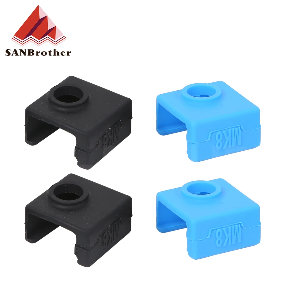 

3D Printer MK8 Silicone Socks Block Heater Silicone Insulation cover for Replicator Anet a6 a8 i3 MK7 / MK8 / MK9