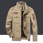 Куртка мужская армейская Карго, тактическая Боевая куртка в стиле милитари, однотонная куртка-бомбер, ветровка пилота, осень
