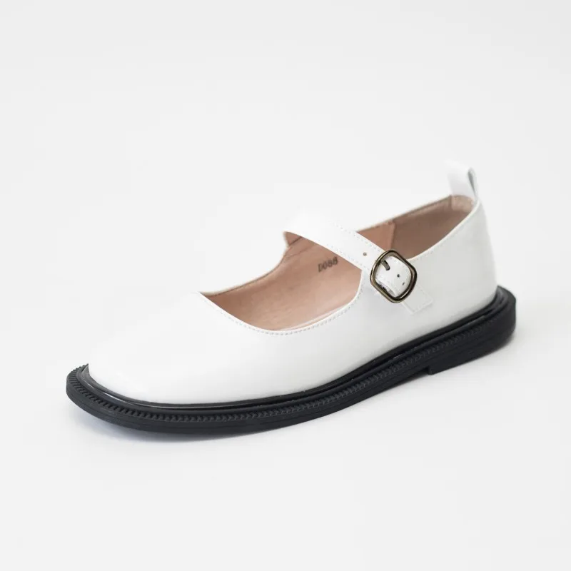 Кожаная женская обувь для отдыха в японском стиле Летние кожаные сандалии ретро