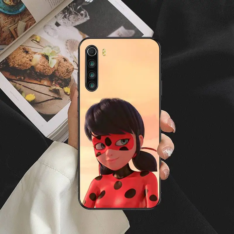 

Cartoon Lady-Bug Phone Case For Redmi 4X 5plus 6 7 8A 9 Note 4 8 T 9 10 pro Cover Fundas Coque