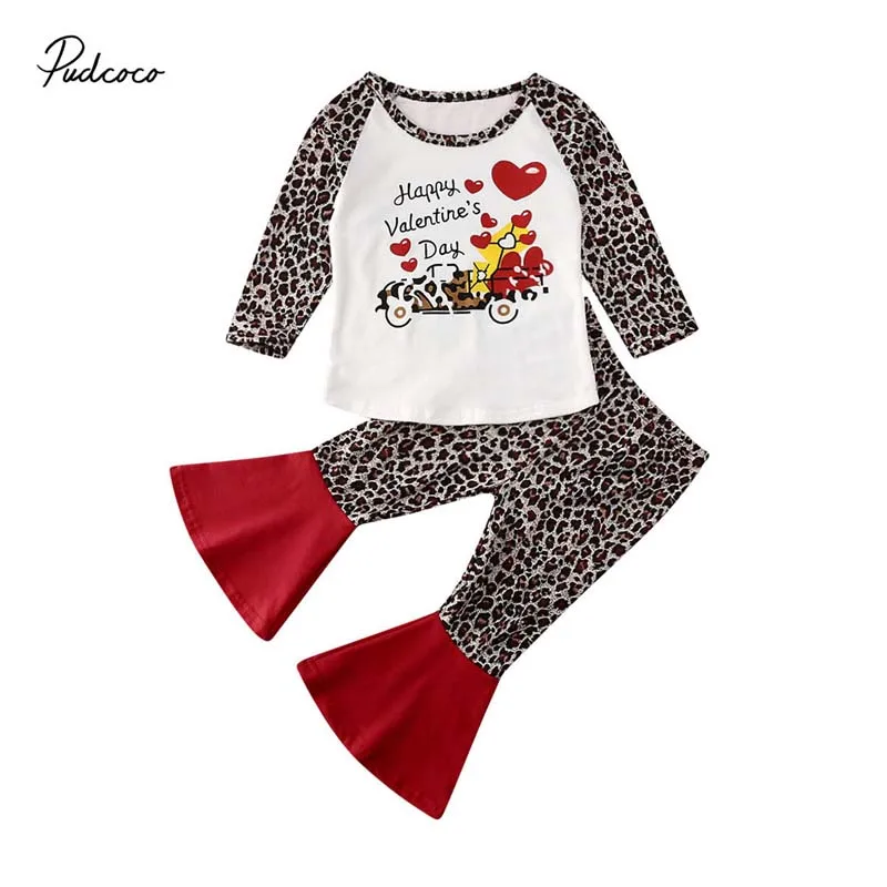 Коллекция 2020 года одежда для маленьких девочек на День святого Валентина новая