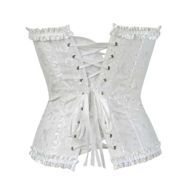 

overbust corset sexy lace plus size erotic zip floral women bustier corset lingerie tops brocade victorian fashion DropShipping