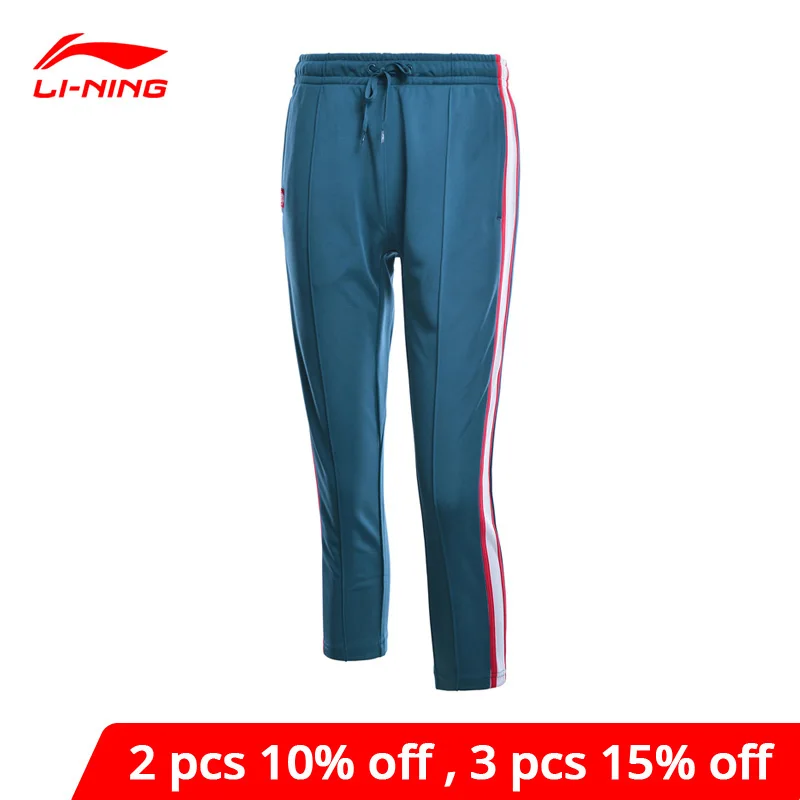 Женские баскетбольные штаны Li-Ning свободные спортивные брюки из 100% полиэстера с