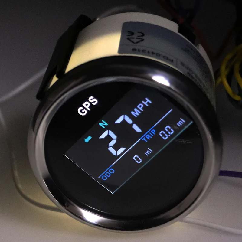 Цифровой GPS-датчик скорости 52 мм 0-999 узлов км/ч с GPS-антенной | Автомобили и