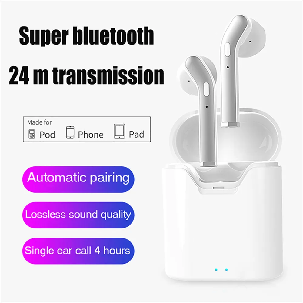

1 Pair In-ear Tws Bluetooth V5.0 Bilateral Stereo Hifi Business Automatic Headset For Phone Iphone Computer Windows System