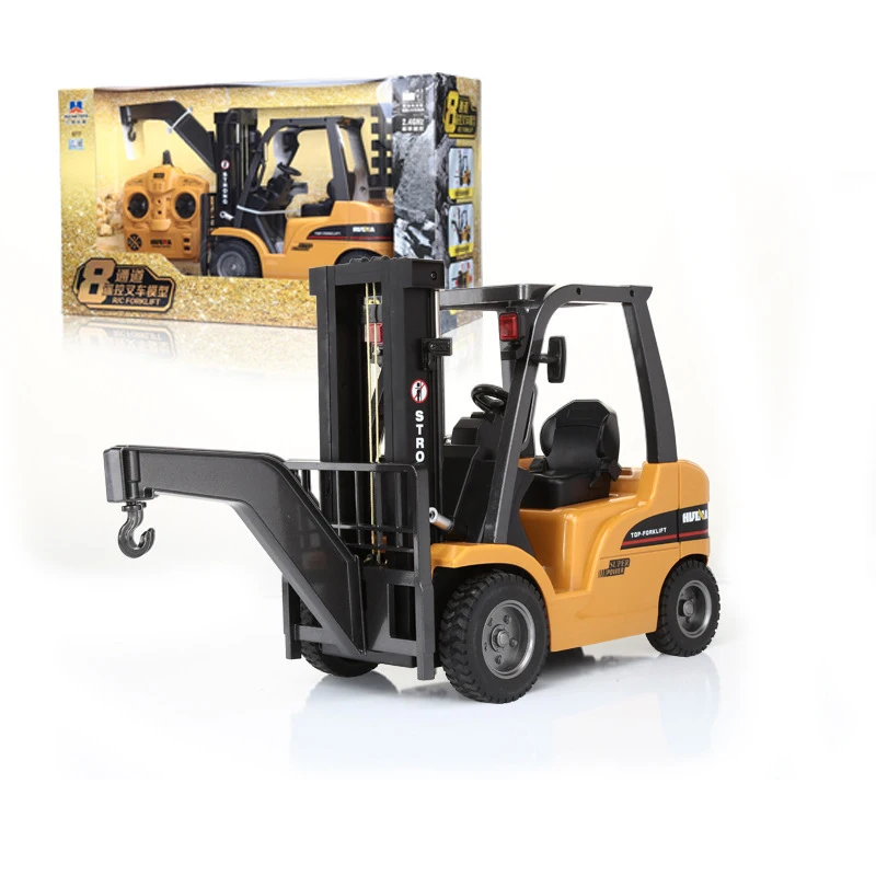 

US Stock HIUNA 577 1/10 RC 8CH Forklift Model Car Truck Toys 2.4G Remote Control Battery Outdoor toys for boys gift