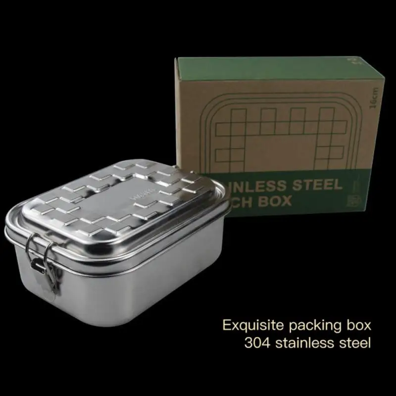 

304 Ланч-бокс из нержавеющей стали, Ланч-бокс для пикника, герметичный и изолированный Ланч-бокс для пищевых продуктов, Ланч-бокс, контейнер д...