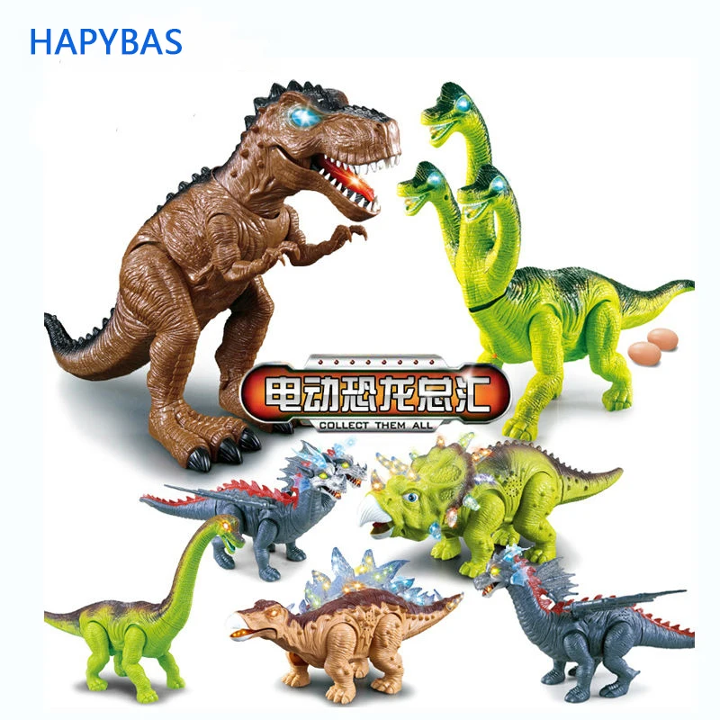 Электрический динозавр лай игрушка интерактивные игрушки ходьба Brinquedos Wyvern hadrosaur Стегозавр тираннозавр всегда один для вас