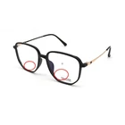 Очки для чтения TR90 многоугольные с защитой от сисветильник света, бифокальные увеличительные линзы для мужчин и женщин, компьютерные очки для близорукости и дальнозоркости