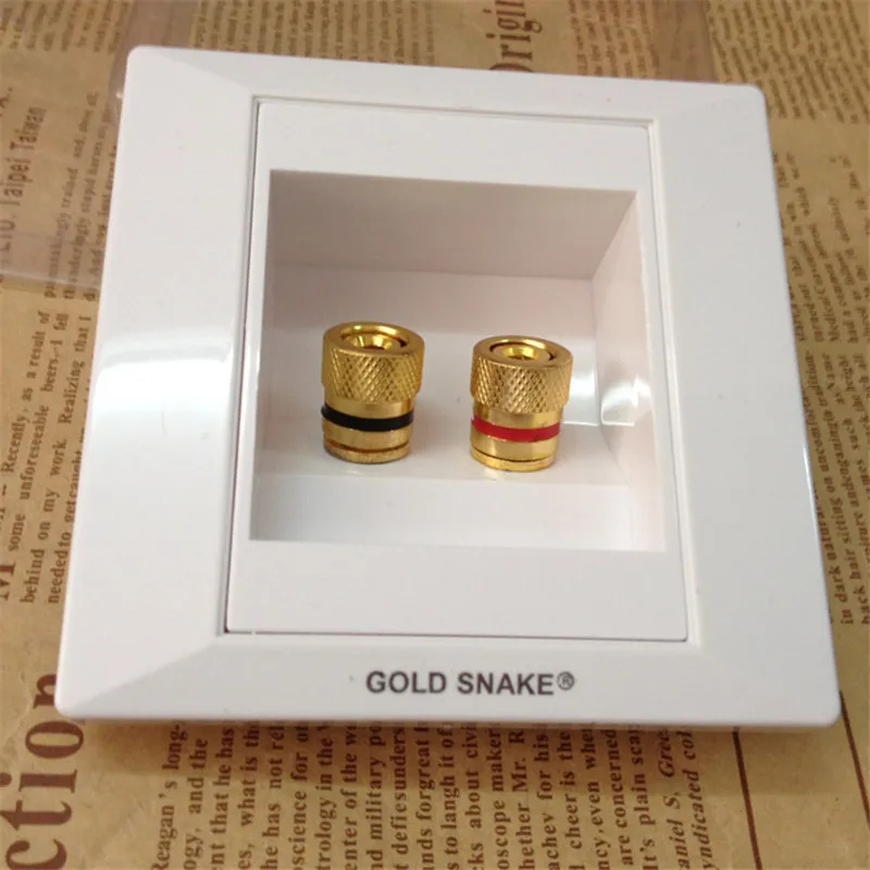 

All copper snake king audio panel 2 speakers junction box banana junction panel audio socket