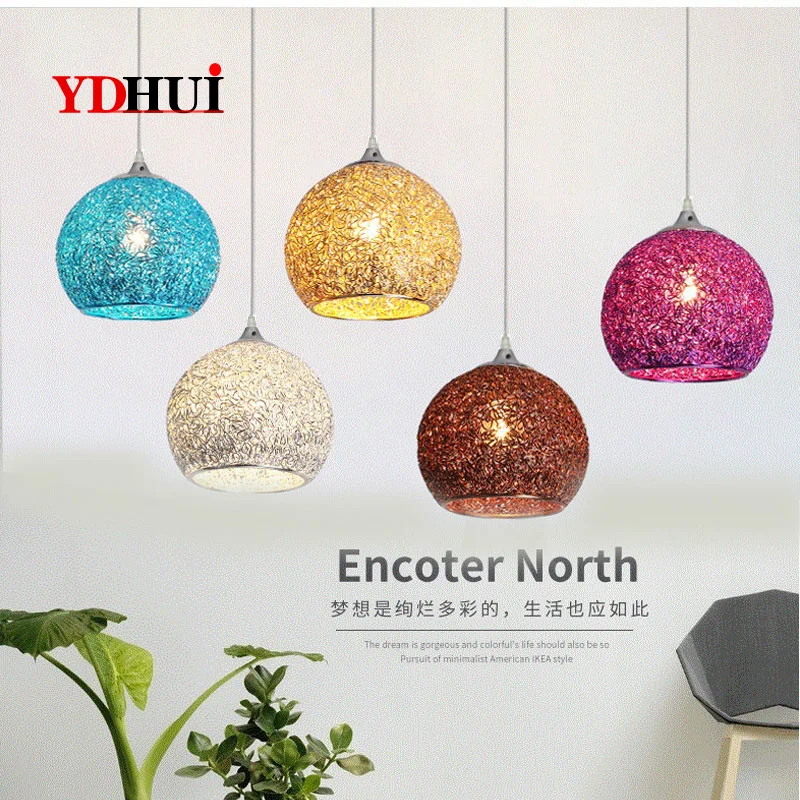 Современный потолочный светильник из кованого алюминия подвесной s винтажный