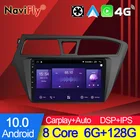 NaviFly 7862C 6G 128G Android 10 многофункциональная автомобильная интеллектуальная система для Hyundai I20 2014 - 2017 Carplay DSP навигация GPS вентилятор