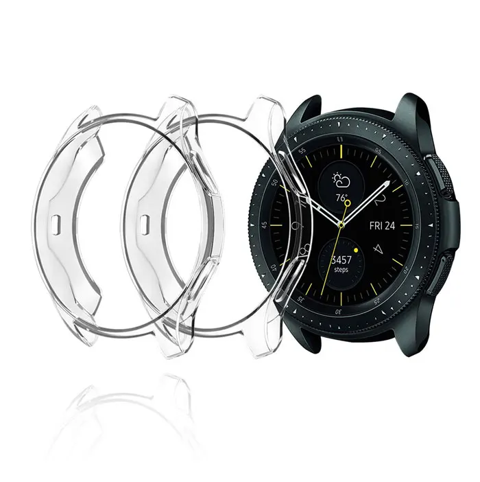 Мягкий ТПУ покрытием защитный бампер, чехол для samsung gear S3 Frontier SM-R760 и Galaxy Watch 46 мм SM-R800 аксессуары для часов