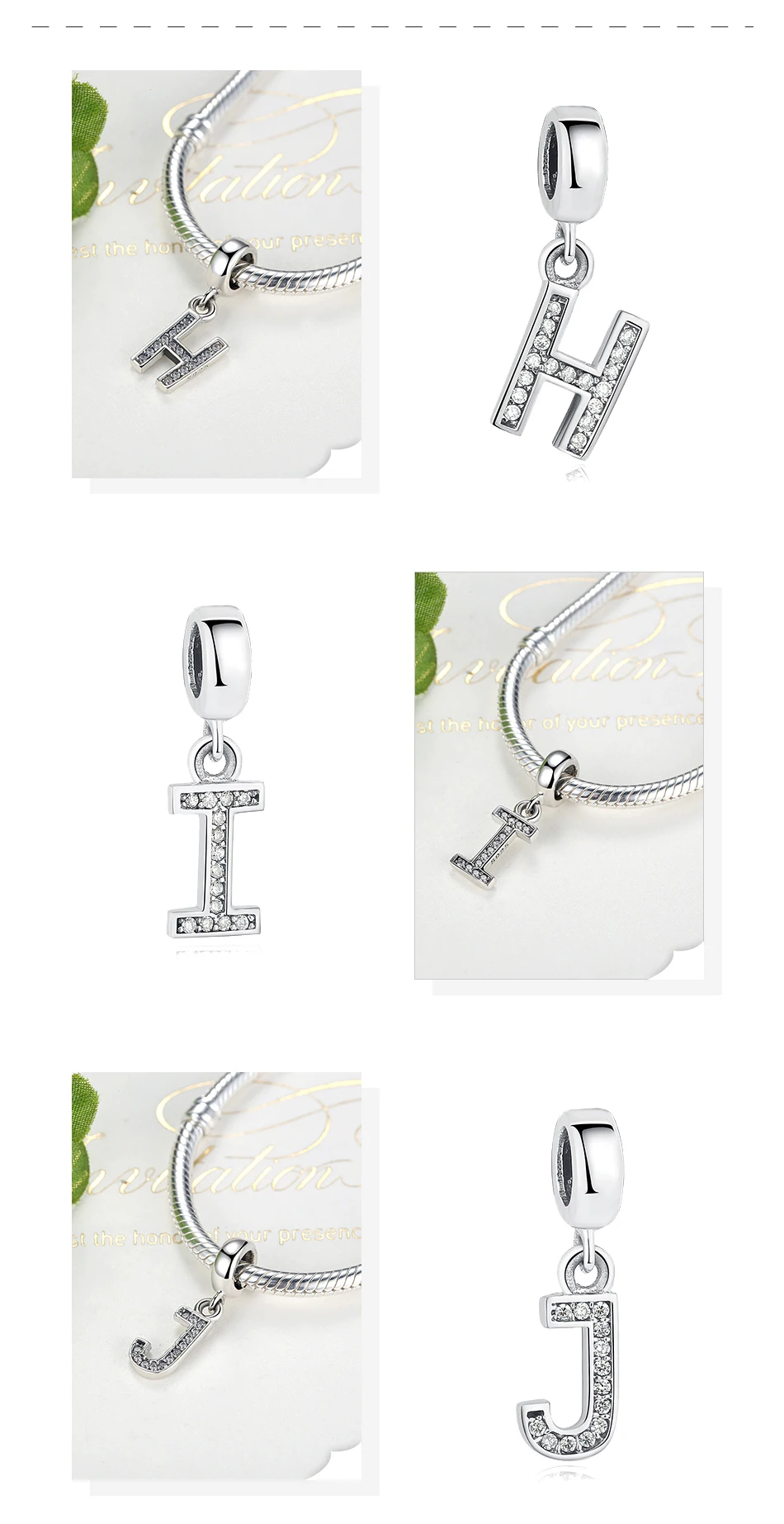 BELAWANG 925 пробы серебряные бусины с буквами, подходят для Pandora, подвески, серебро 925,, кристалл, алфавит, A-Z, подвеска с буквами