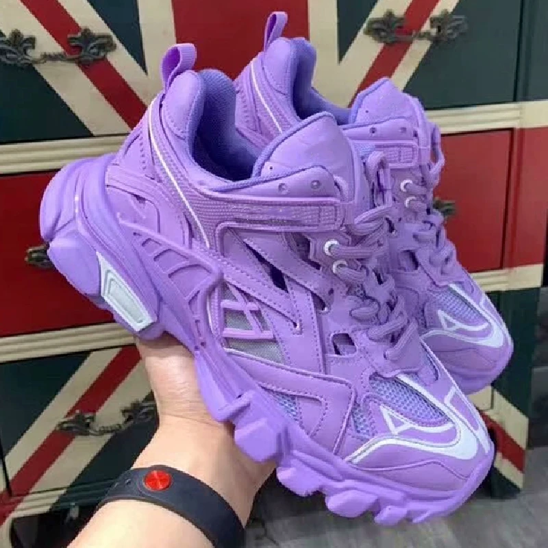

Woman Sneakers Solid Color Mesh Thick Bottom Lace Up Shoes Women Comfort Casual Platform Fashion Sports Breathab Shoes Women