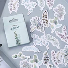 Декоративные наклейки для скрапбукинга, с листьями, 45 шт.кор.