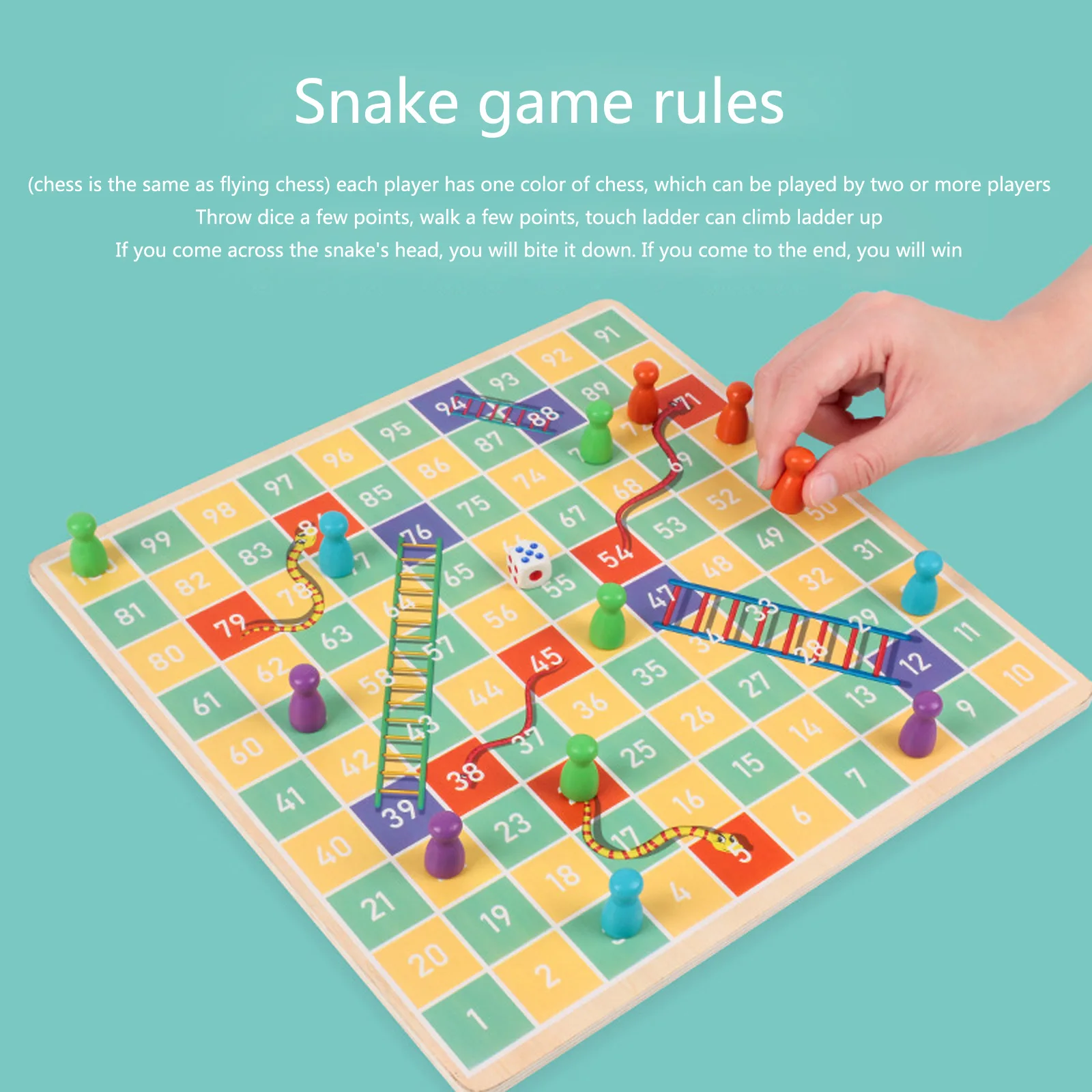 Детская игрушка 2 в 1 Шахматная деревянная доска игровой Интеллектуальный