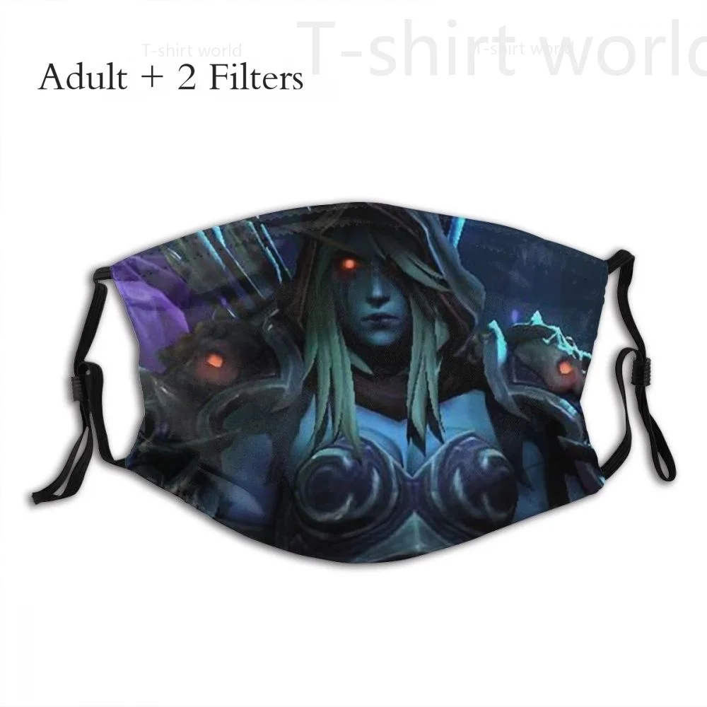 

World of Warcraft ролевая игра маска для лица темный фон модная маска для рта с фильтрами