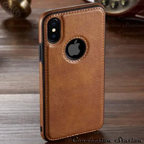 Brown Для iphone 11 11 Pro 11 Pro Max чехол, роскошный винтажный Тонкий чехол из искусственной кожи на заднюю панель для iphone XS Max XR X 8 7 6 6S Plus чехол - Цвет: Brown