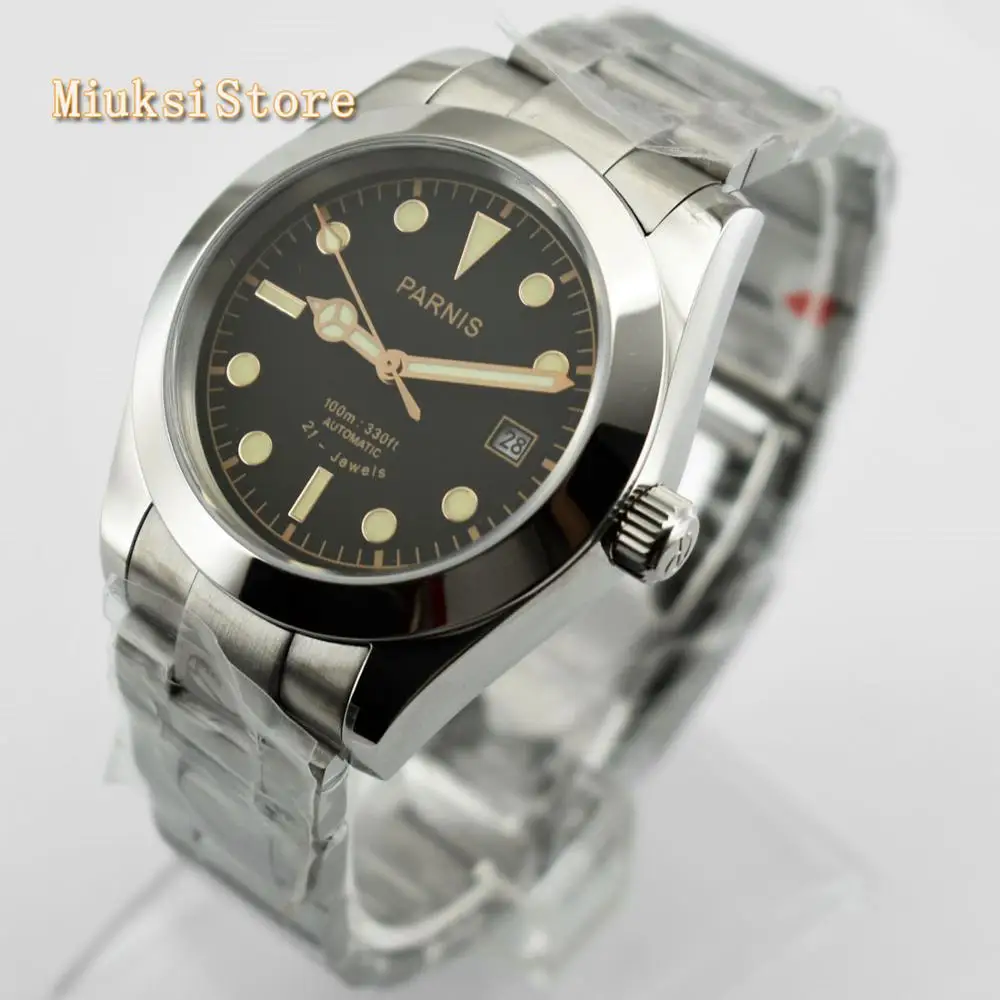 style 3 Parnis мужские лучшие механические наручные часы 40 мм сапфировое стекло зеленый черный серый серия циферблат Автоматический ход Мужские t мужские часы - Цвет: style 3